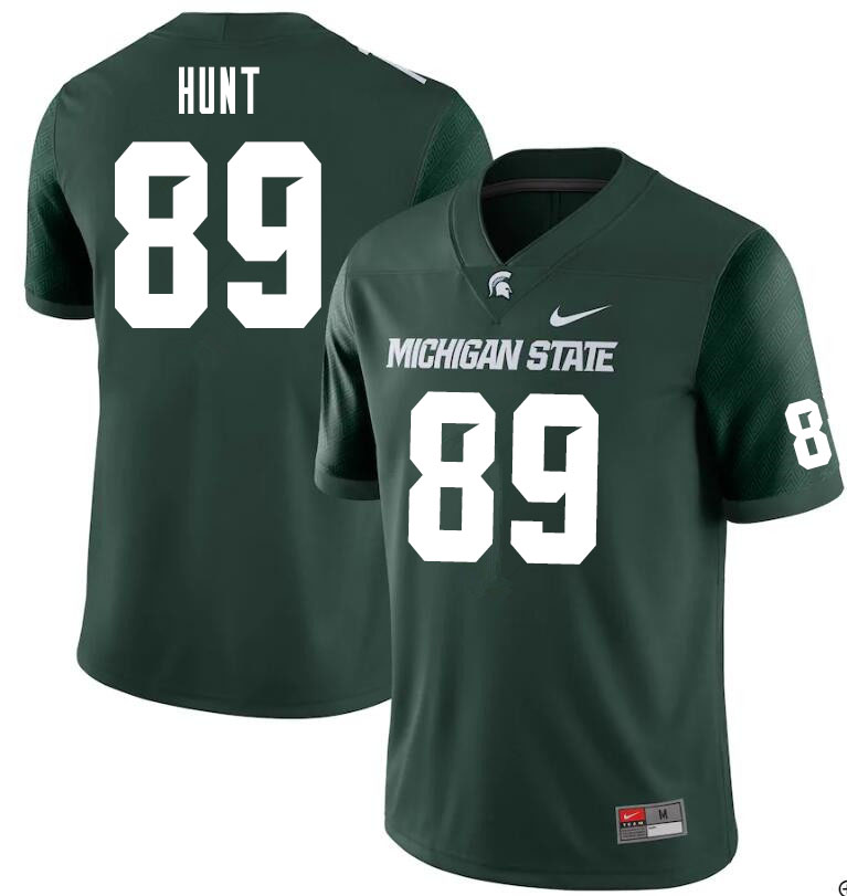 Men #89 Jalen Hunt Michigan State Spartans College Football Jerseys Sale-Green